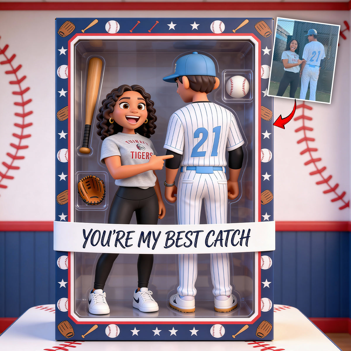 Best Catch Sports Collectible - Personalized Baseball Custom Shaped Acrylic Plaque