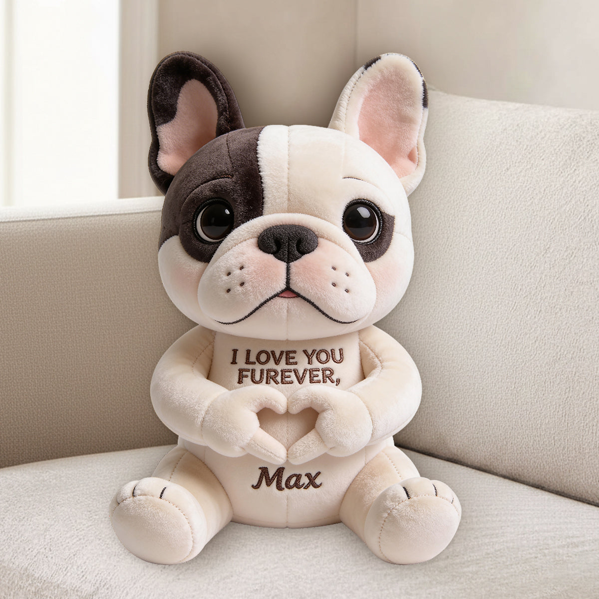 Forever Love - Personalized Dog Premium Faux Fur Pillow