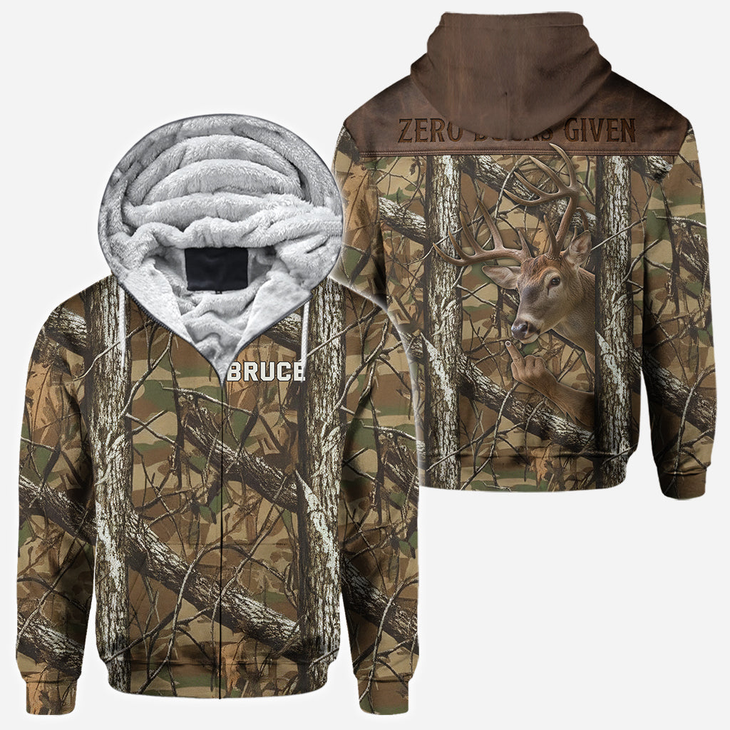 Zero Bucks Given - Personalized Hunting All Over Shirt