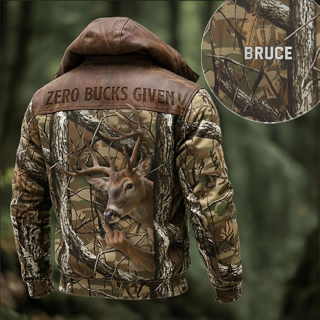 Zero Bucks Given - Personalized Hunting All Over Shirt