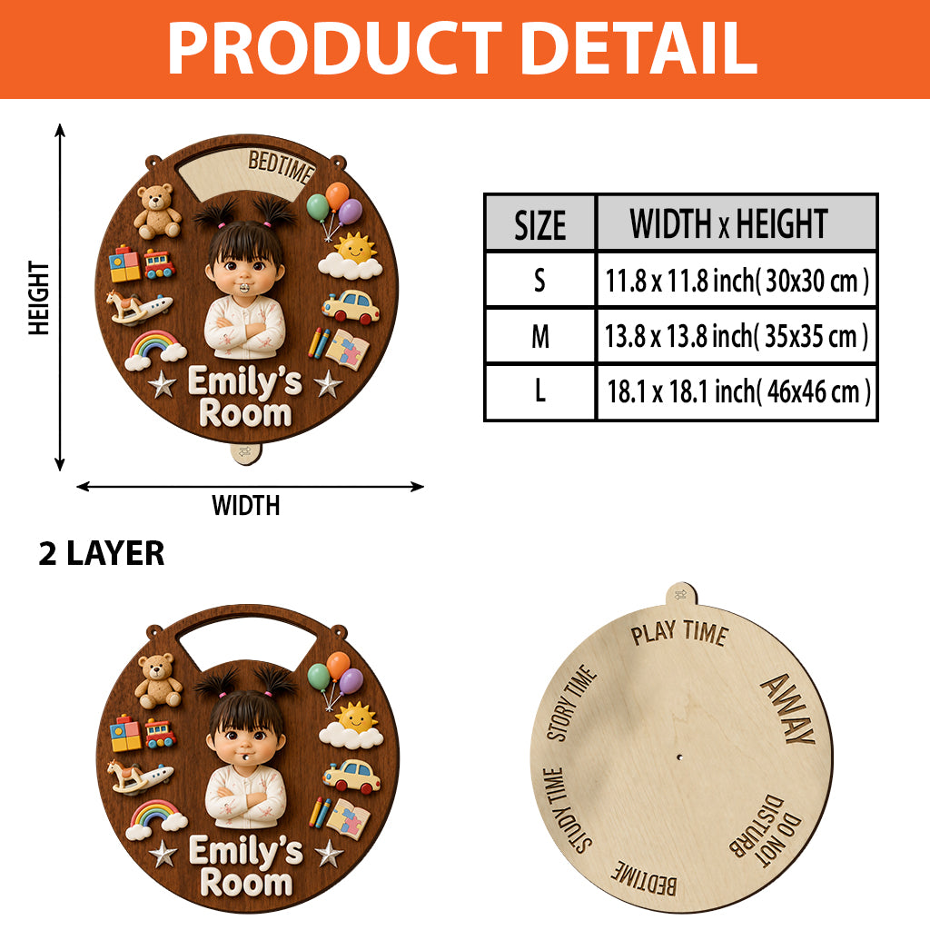 Little Moments - Personalized Kid Spinner Sign Custom Shape