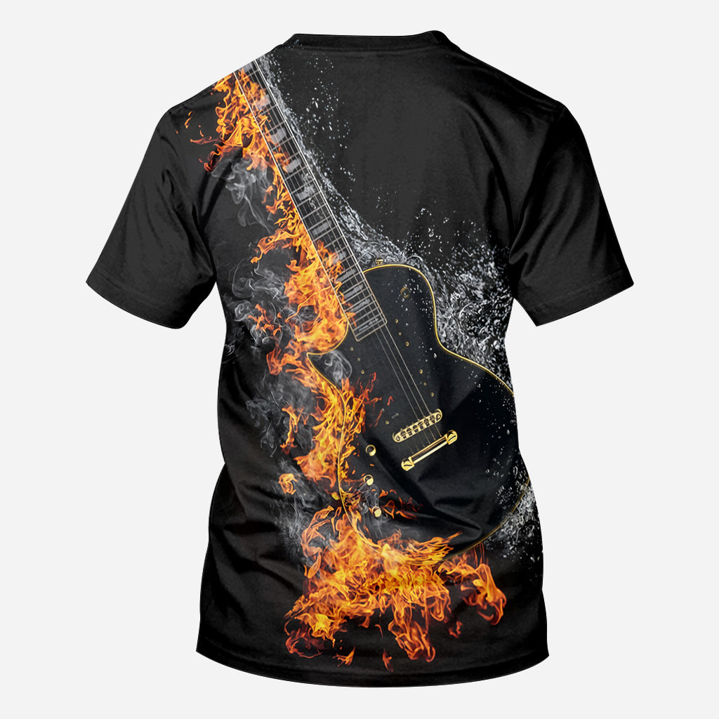 Blazing Guitar - Personalized Guitar All Over Shirt