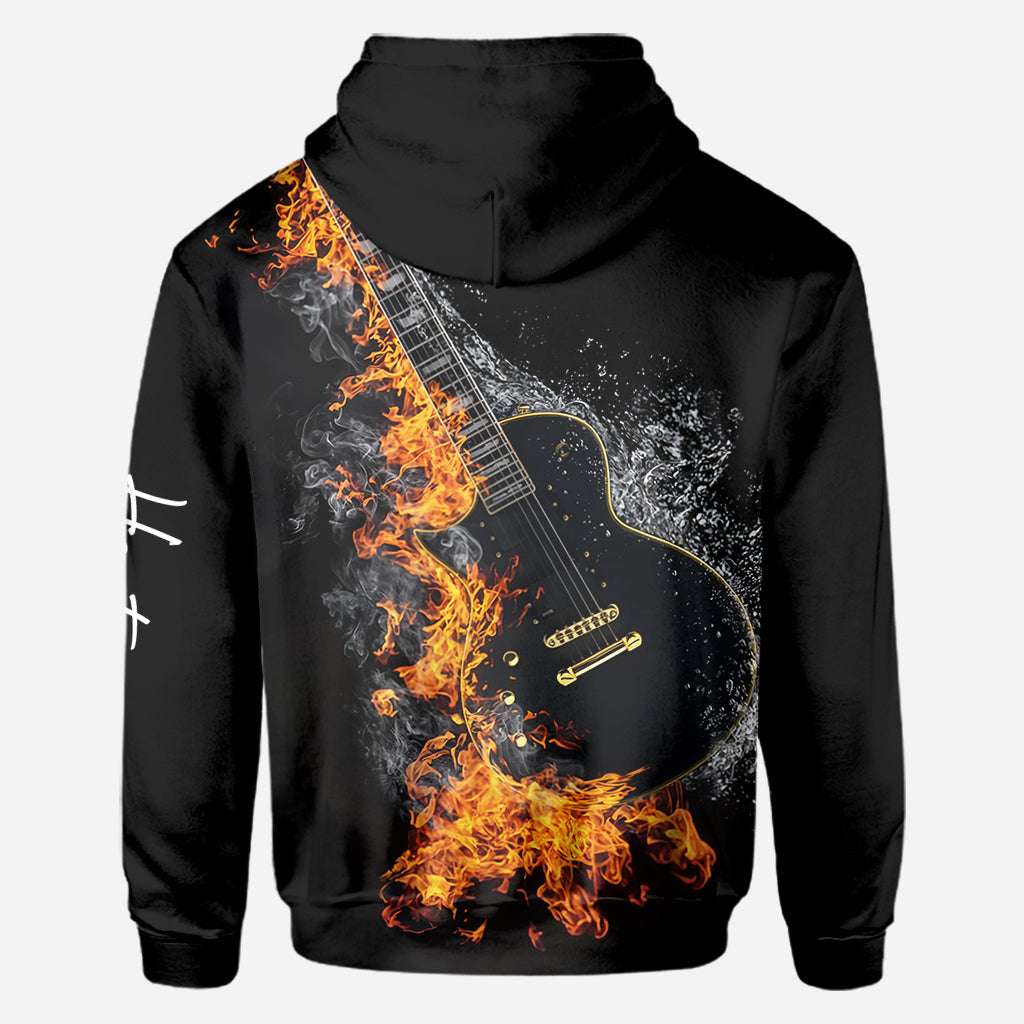 Blazing Guitar - Personalized Guitar All Over Shirt