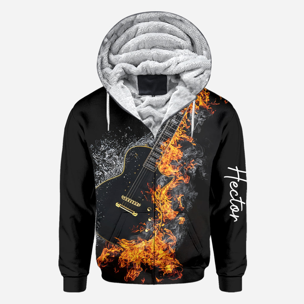 Blazing Guitar - Personalized Guitar All Over Shirt