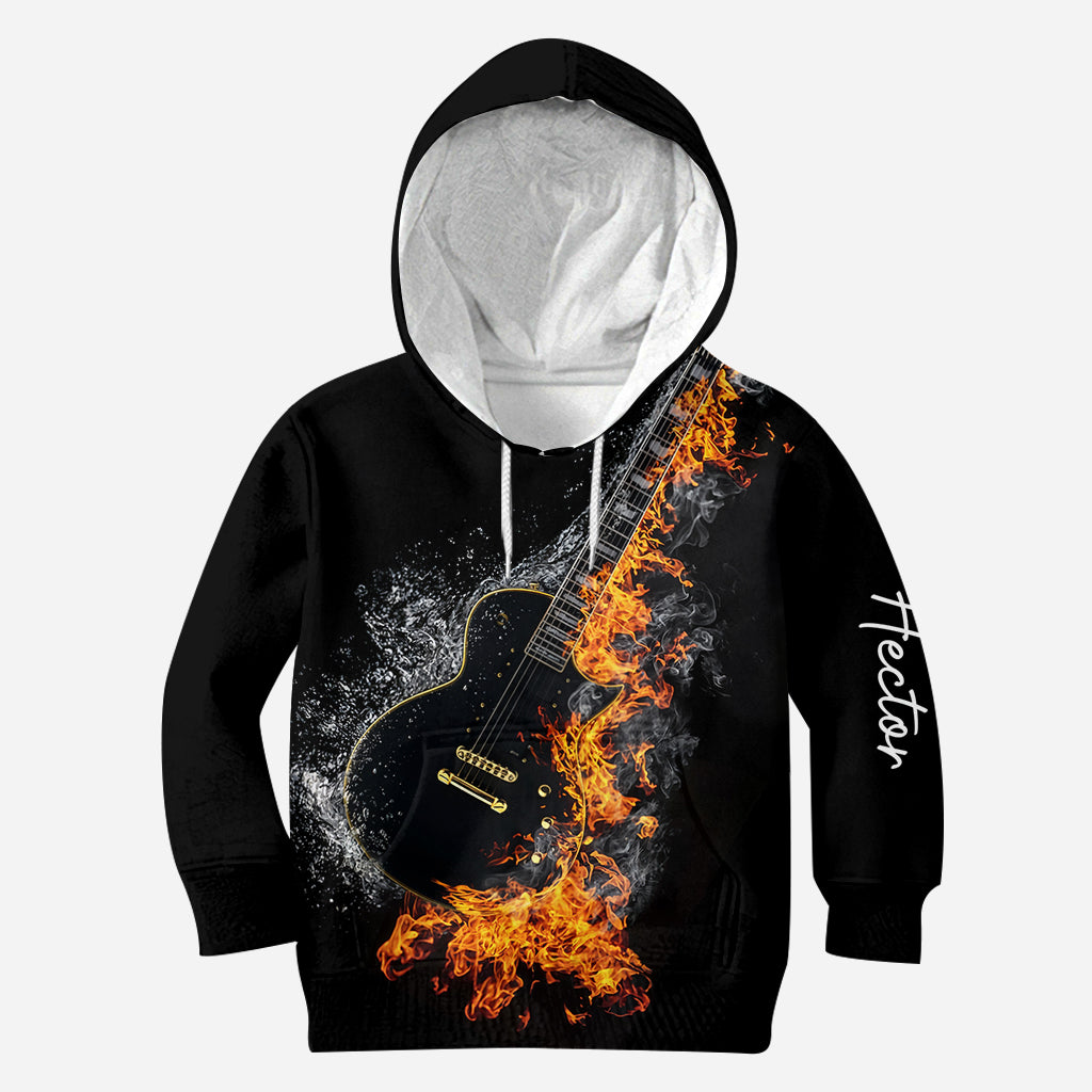 Blazing Guitar - Personalized Guitar All Over Shirt