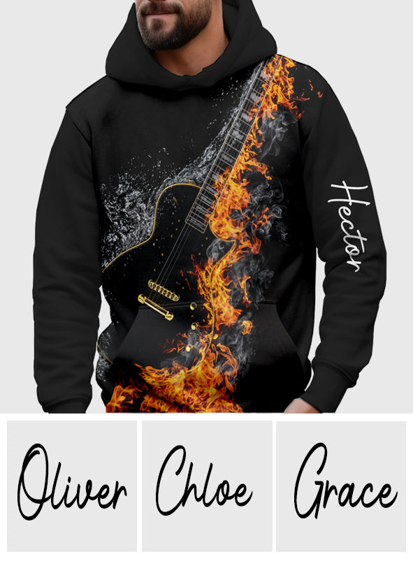 Blazing Guitar - Personalized Guitar All Over Shirt