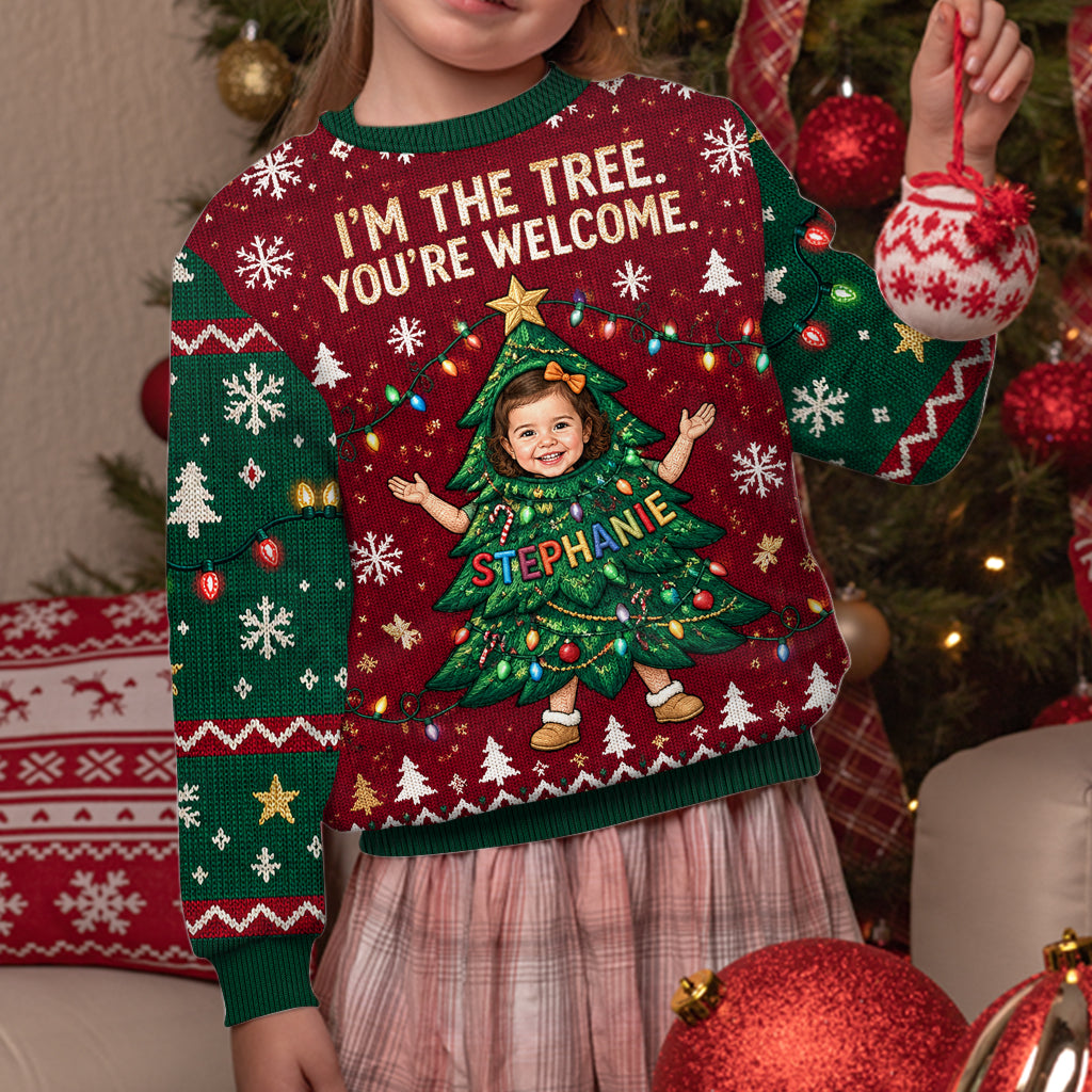 I'm The Tree - Personalized Kid Ugly Sweater