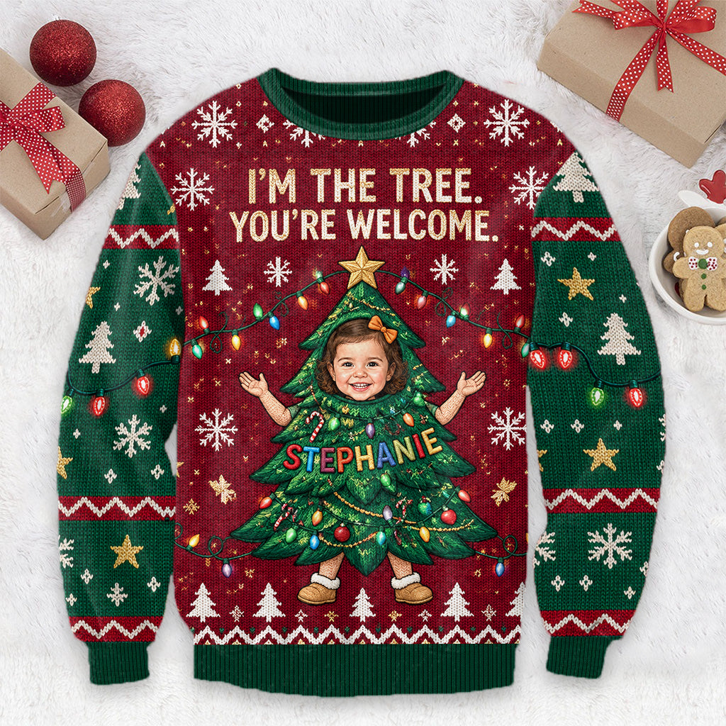 I'm The Tree - Personalized Kid Ugly Sweater