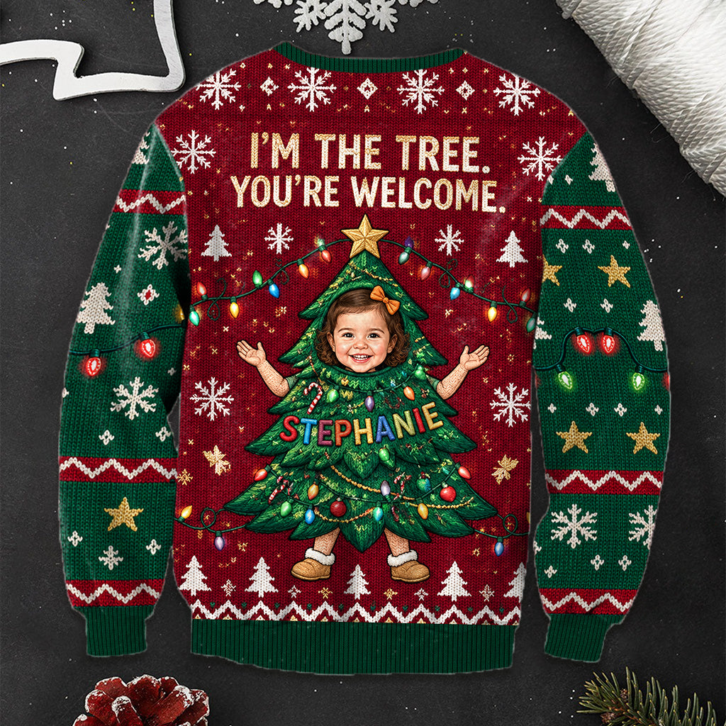 I'm The Tree - Personalized Kid Ugly Sweater