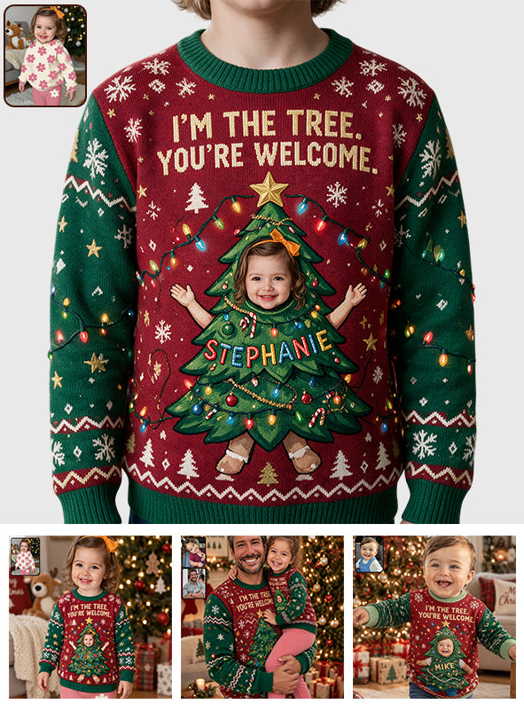 I'm The Tree - Personalized Kid Ugly Sweater