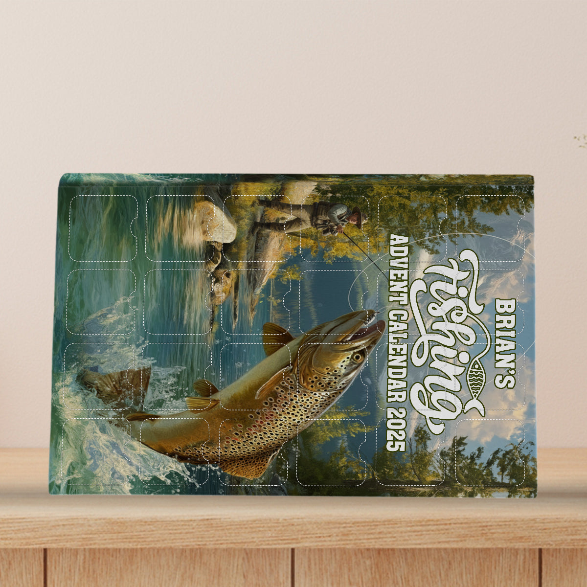Fishing Advent Calendar 2025 - Personalized Fishing Advent Calendar With Ornaments