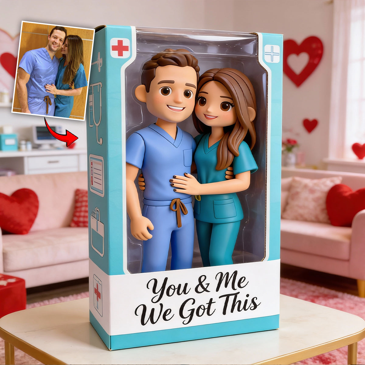 You & Me We Got This - Personalized Nurse Custom Shaped Acrylic Plaque