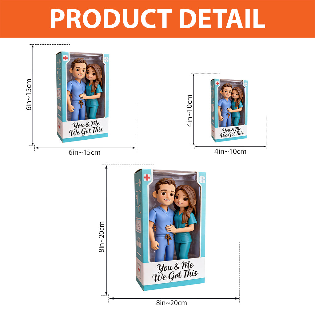 You & Me We Got This - Personalized Nurse Custom Shaped Acrylic Plaque