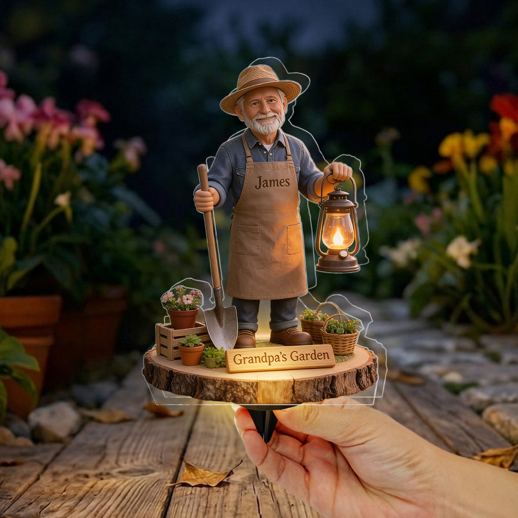 Secret Garden - Personalized Gardening Solar Acrylic Light