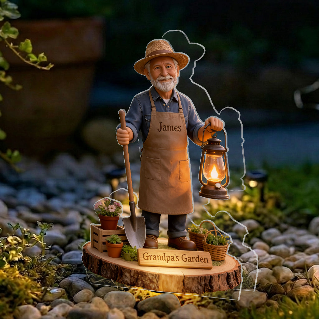 Secret Garden - Personalized Gardening Solar Acrylic Light