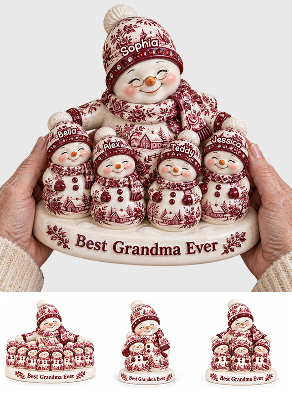 Best Grandma/Mama Ever Christmas Gift - Personalized Grandma 3D Plaque