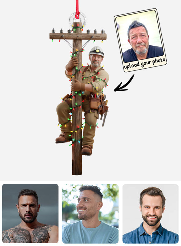 Keeping the Lights On - Personalized Lineman Ornament