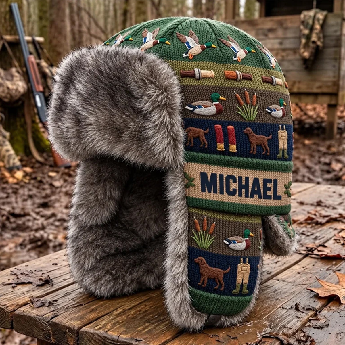 Duck Hunting - Personalized Hunting Trapper Hat