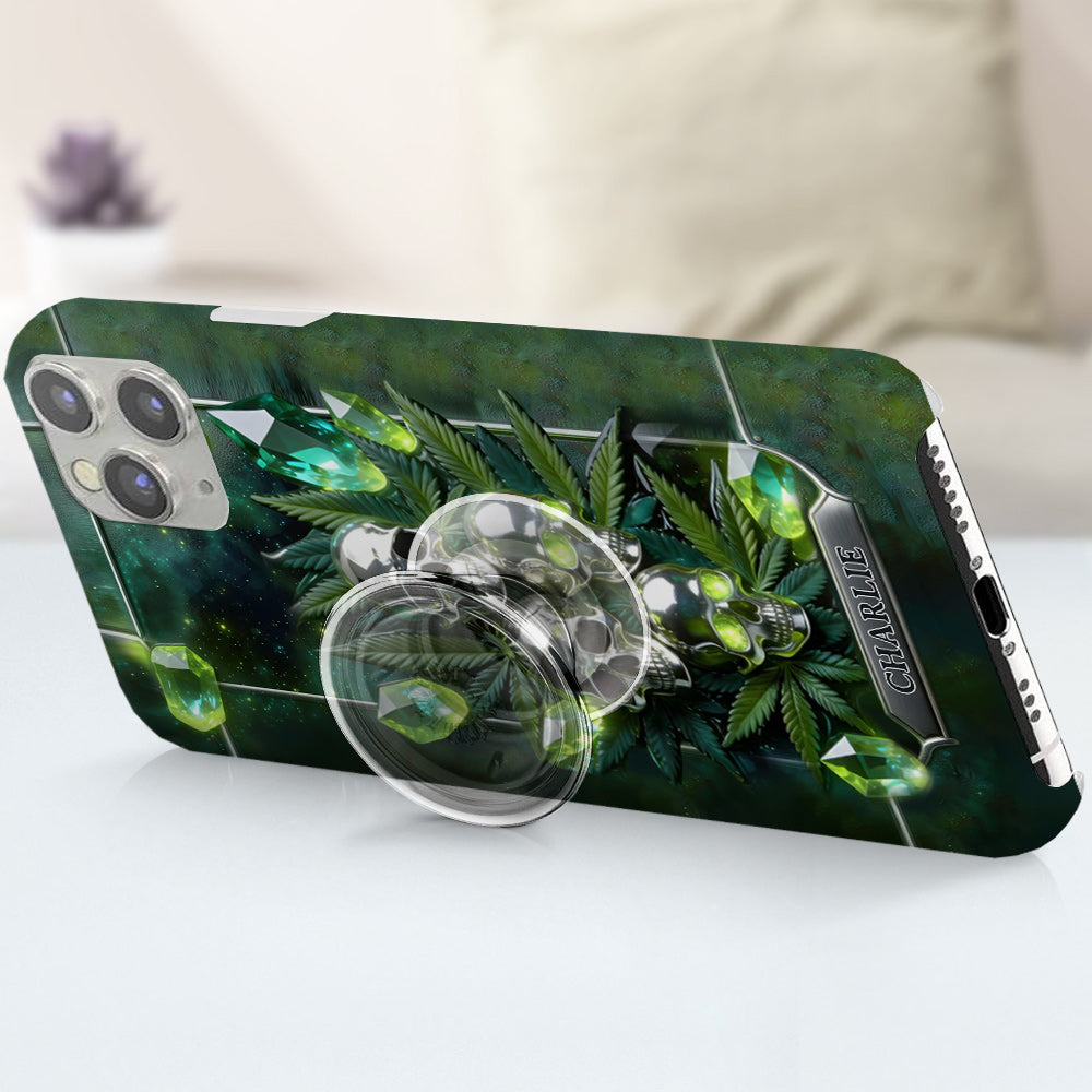 Smokers - Personalized Weed Full Print Phone Case & Phone Grip