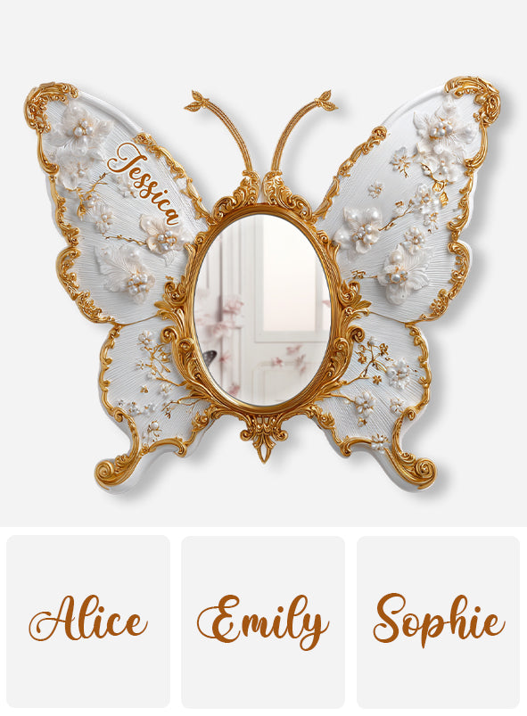 Elevate Your Living Space - Personalized Butterfly Wall Hanging Mirror