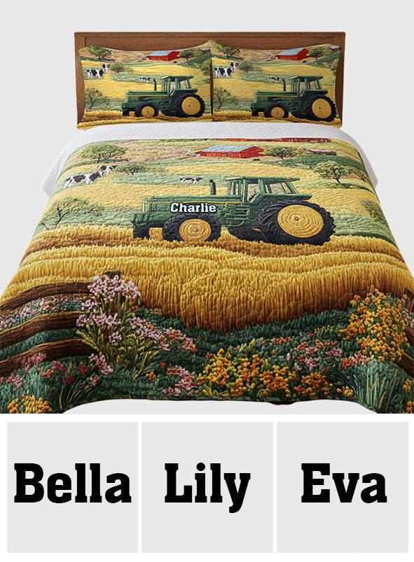 Farm Life - Personalized Farmer Quilt Set