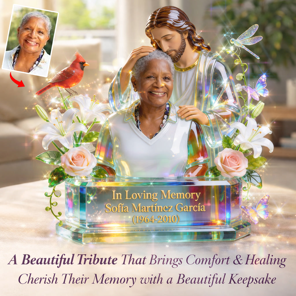 In Loving Memory, Memorial Gift - Personalized Memorial Custom Shaped Acrylic Plaque