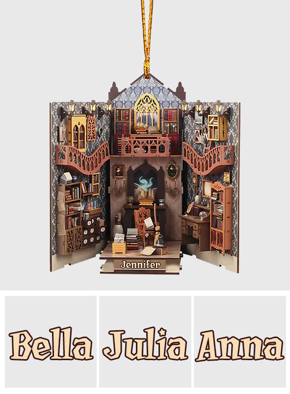 Mystery Reading Room - Personalized Book Ornament