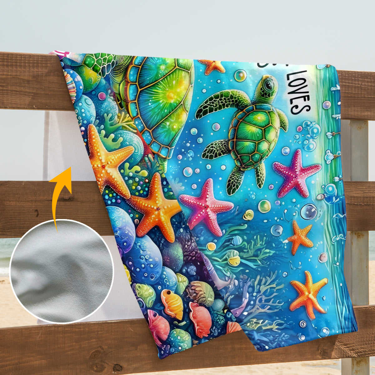 Just a Girl Who Loves Turtles - Personalized Turtle Quick-dry Beach Towel