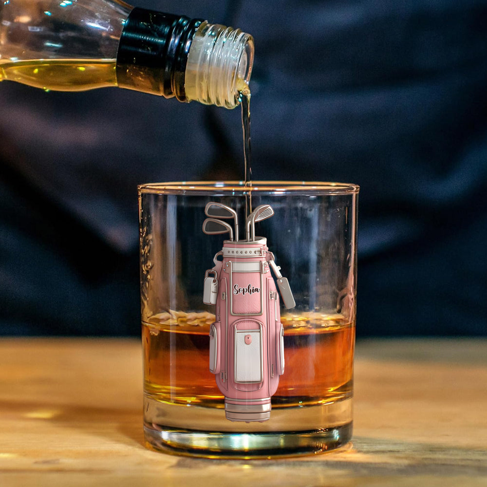 Luxury Gift For Golfer Custom Name - Personalized Golf Whiskey Decanter Set