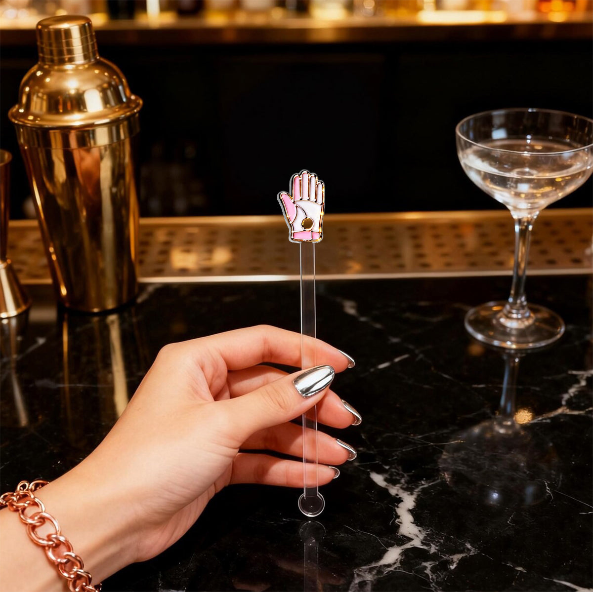 Just A Girl Who Loves Golf - Personalized Golf Set Accent Mug with Acrylic Stirrers