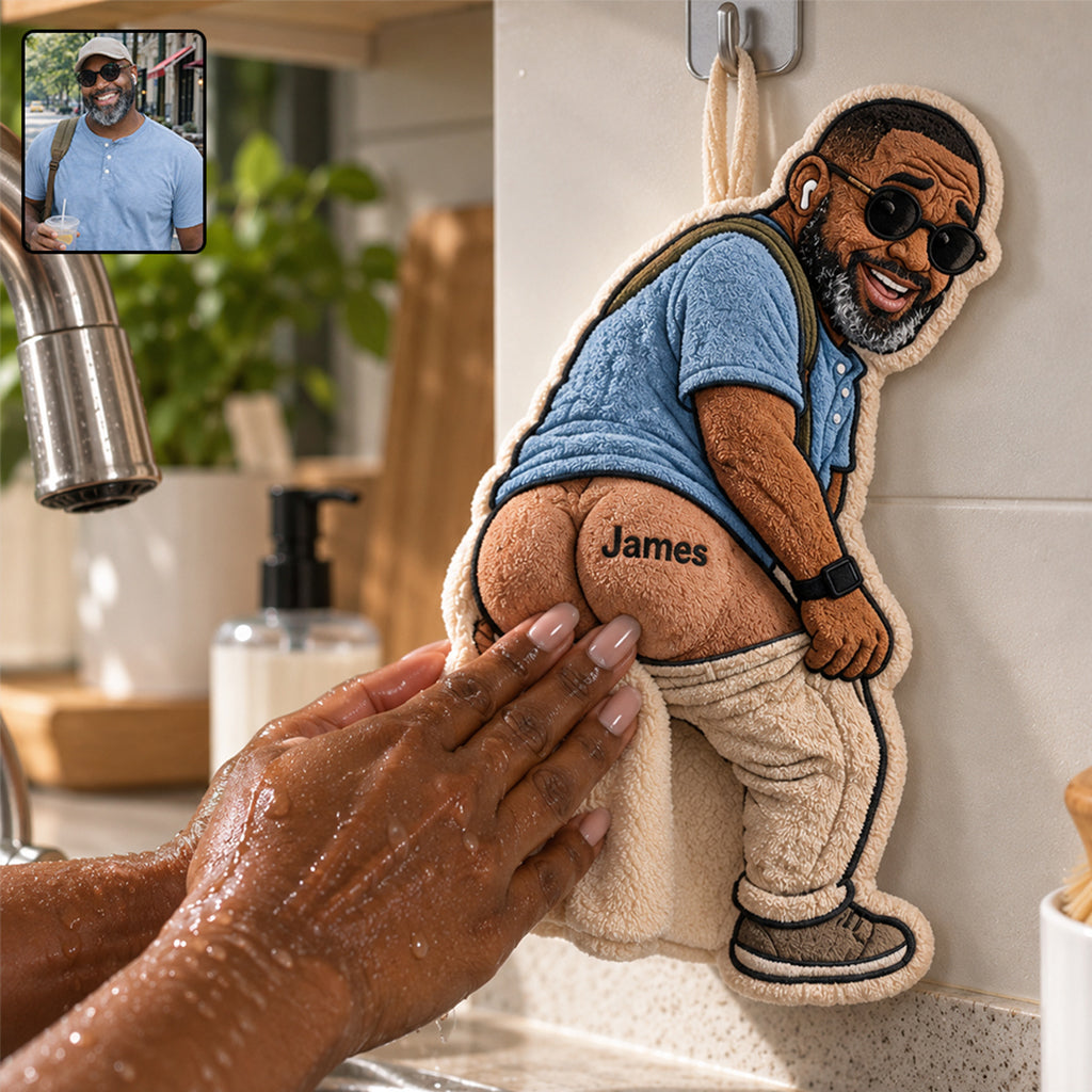 Nice Butt - Personalized Spicy Couple Hand Towel