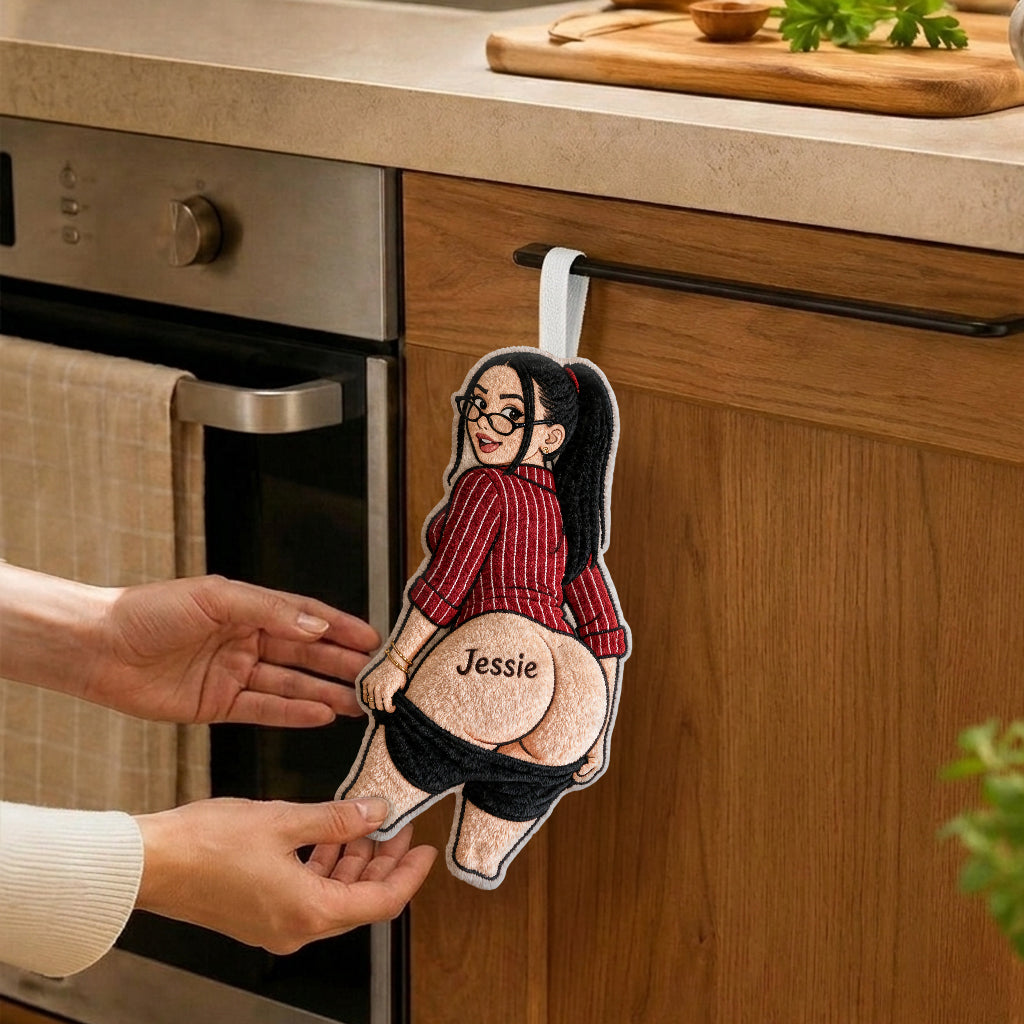 Nice Butt - Personalized Spicy Couple Hand Towel