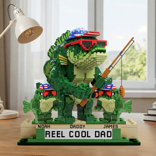 Reel Cool Dad, Grandpa - Personalized Father Custom Shaped Acrylic Plaque