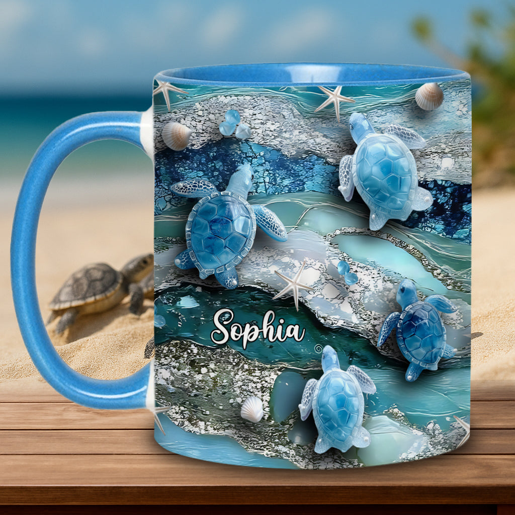 Love Turtles - Personalized Turtle Accent Mug