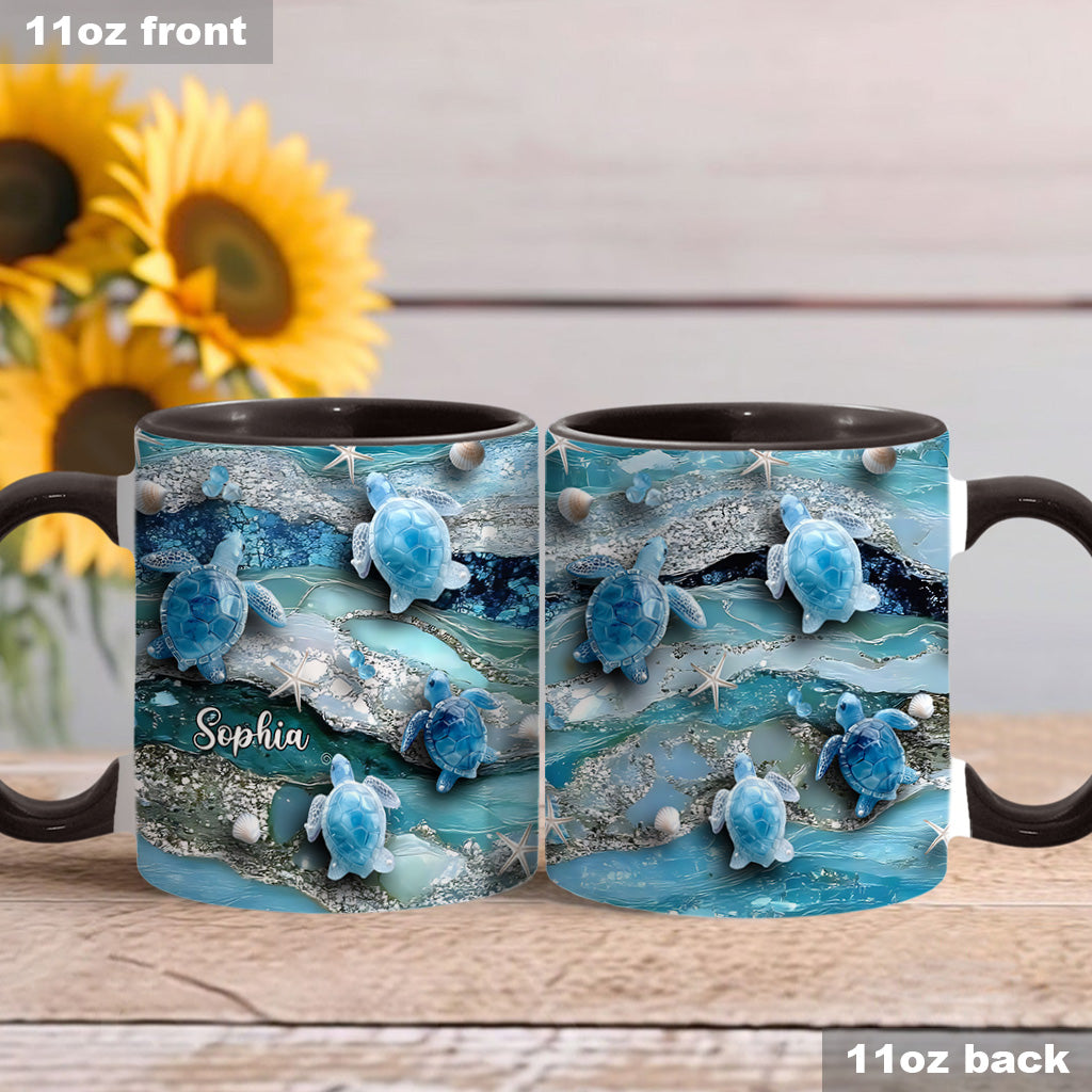 Love Turtles - Personalized Turtle Accent Mug