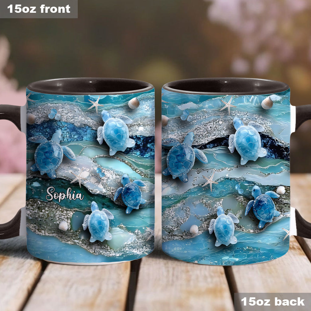 Love Turtles - Personalized Turtle Accent Mug