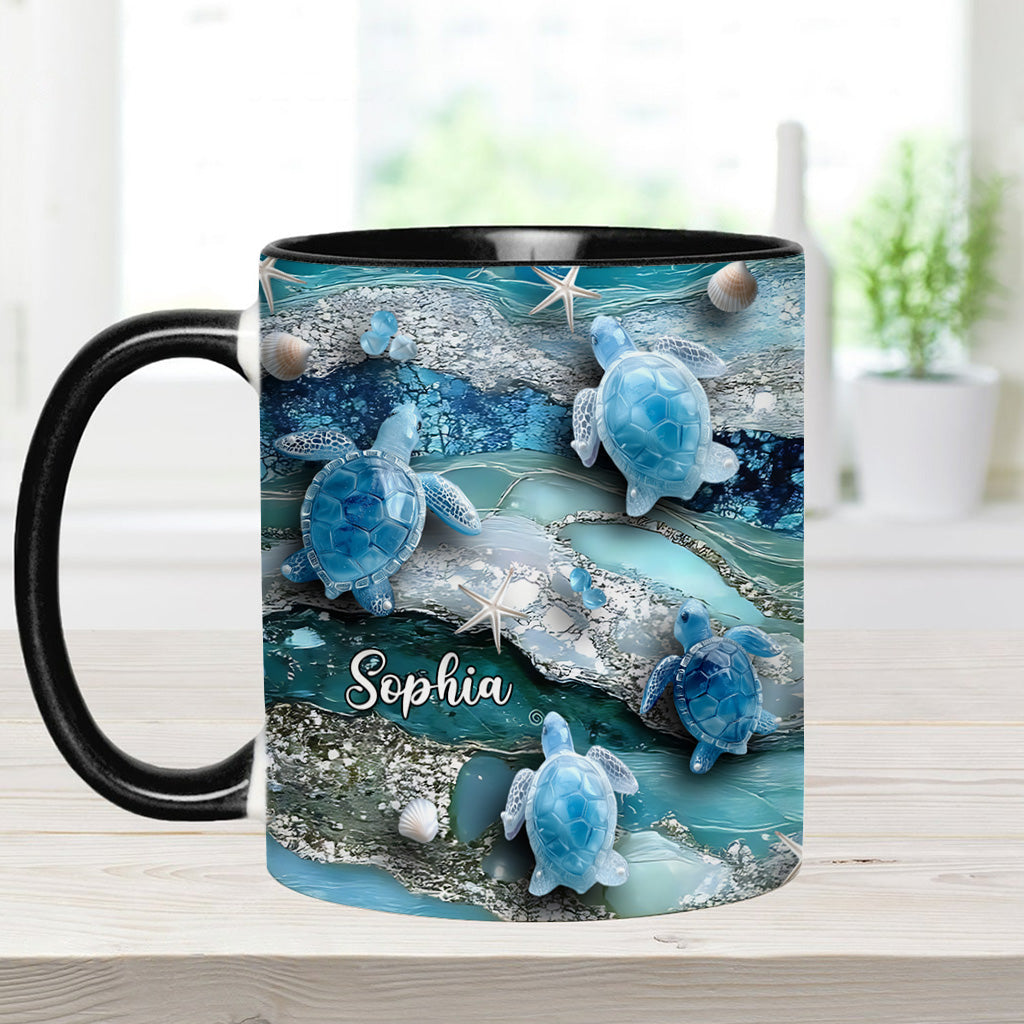 Love Turtles - Personalized Turtle Accent Mug