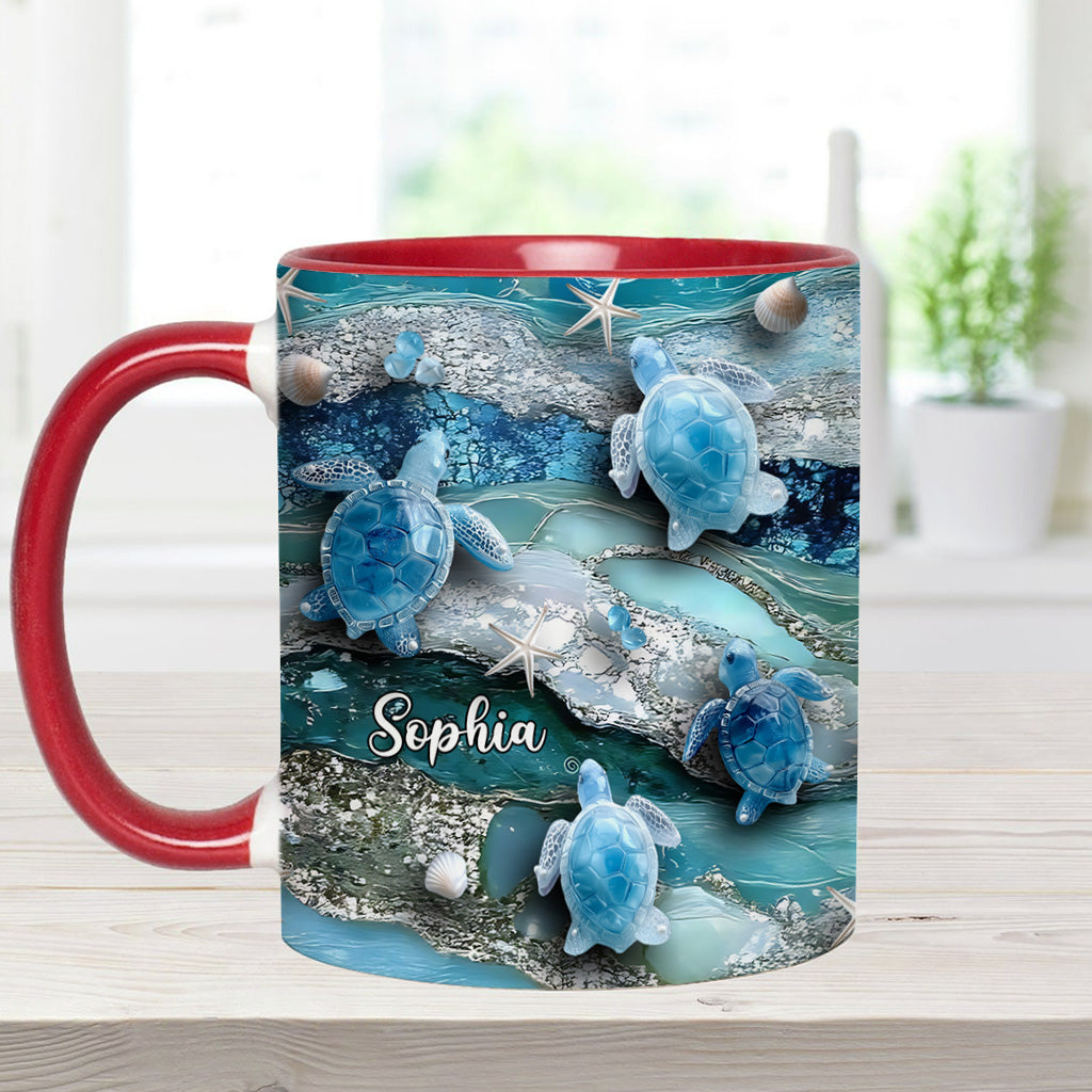 Love Turtles - Personalized Turtle Accent Mug
