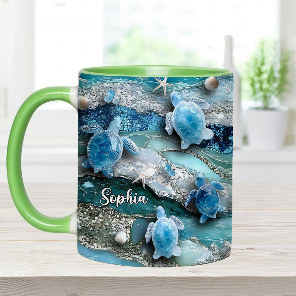 Love Turtles - Personalized Turtle Accent Mug