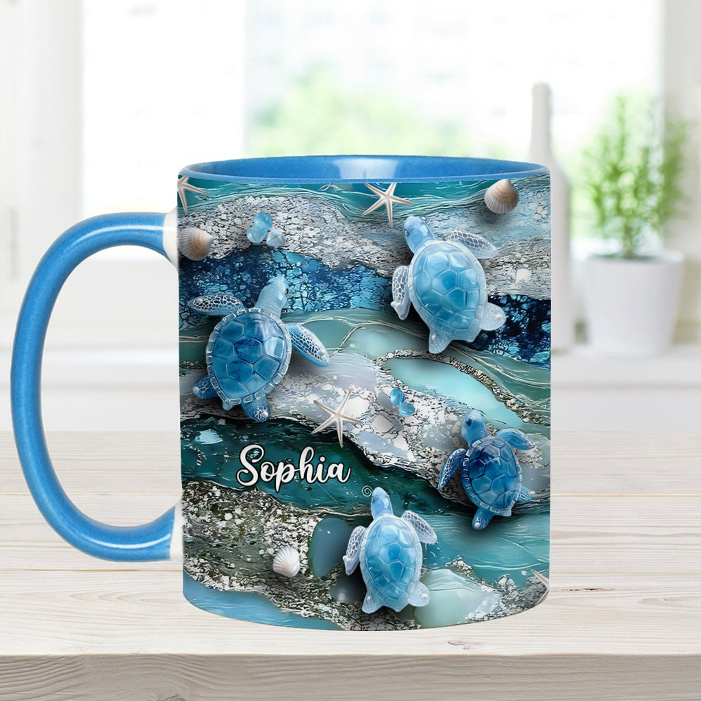 Love Turtles - Personalized Turtle Accent Mug