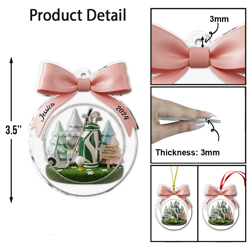 Golf Christmas - Personalized Golf Ornament