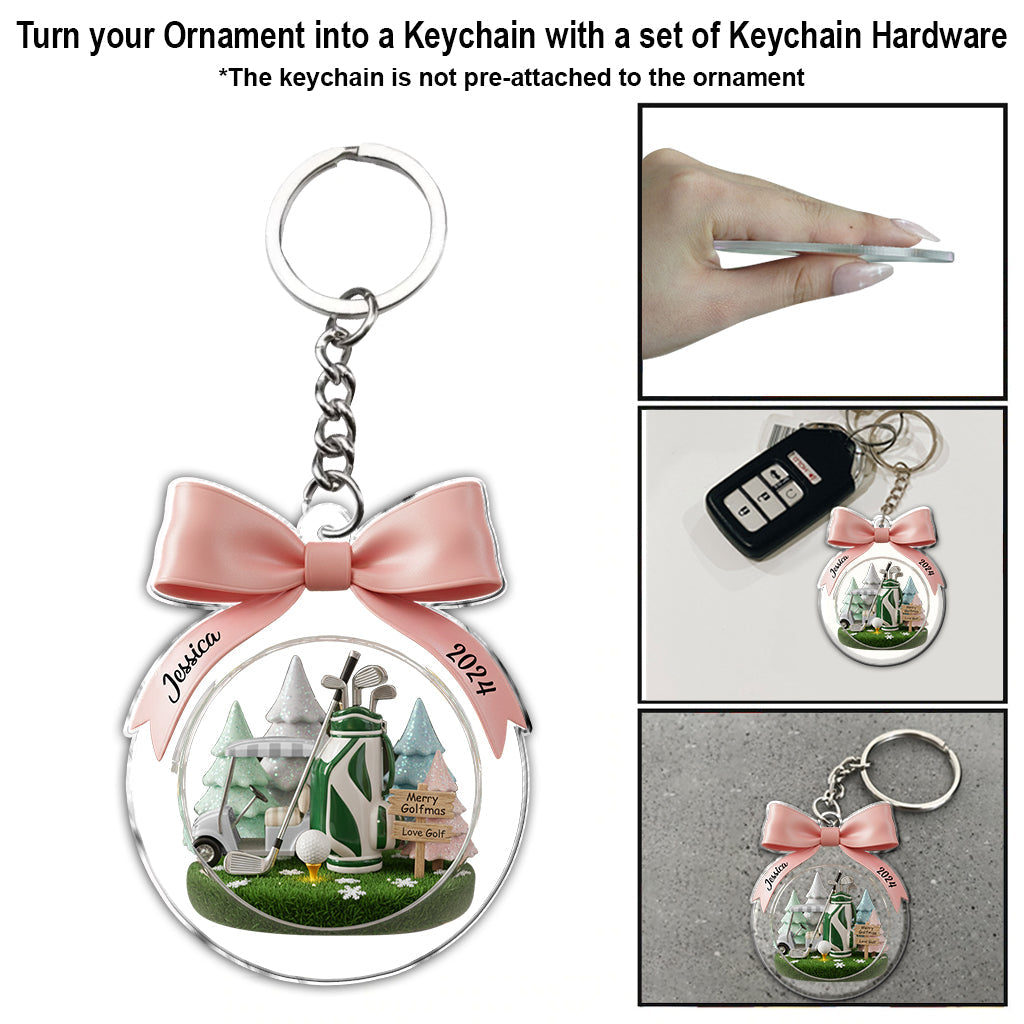 Golf Christmas - Personalized Golf Ornament