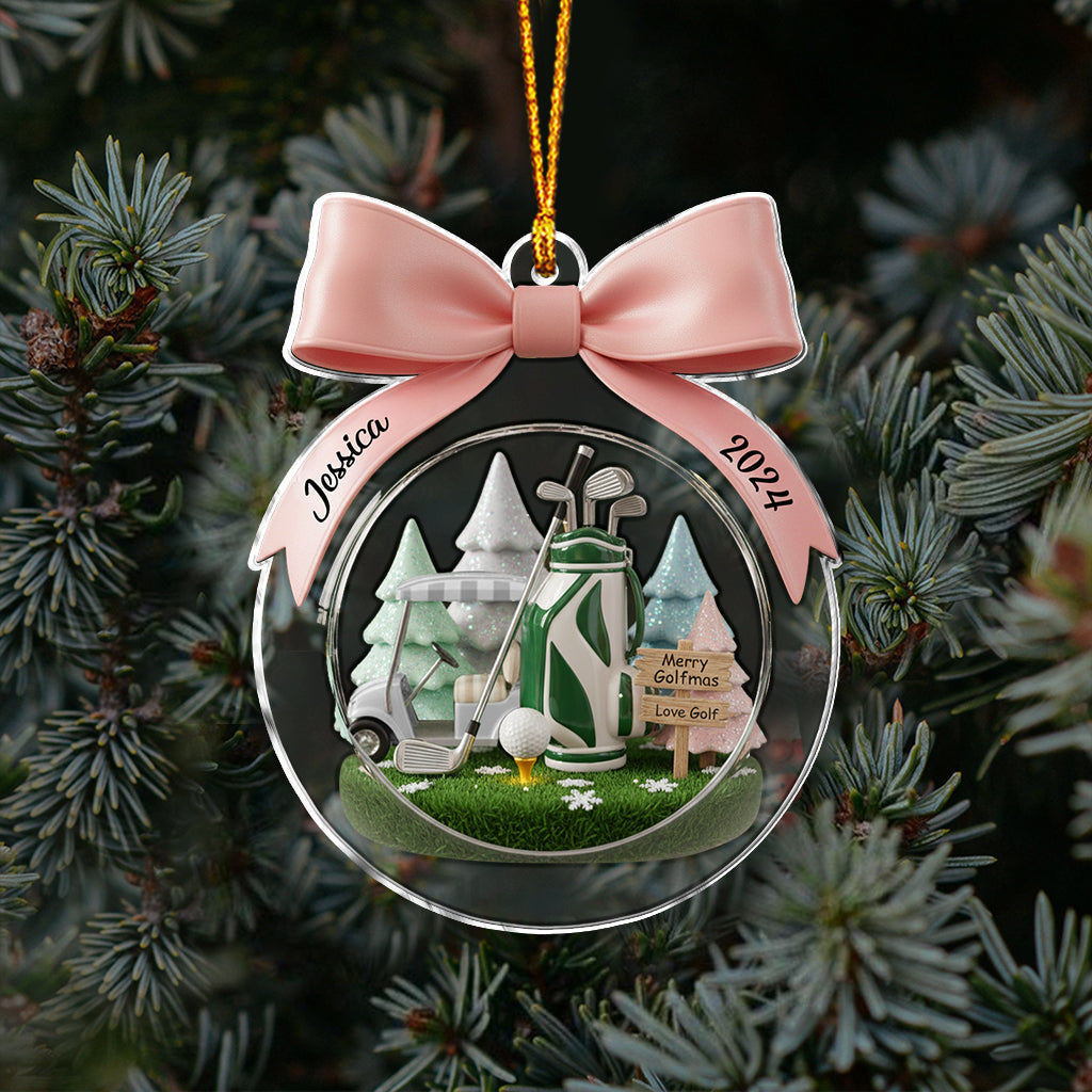 Golf Christmas - Personalized Golf Ornament