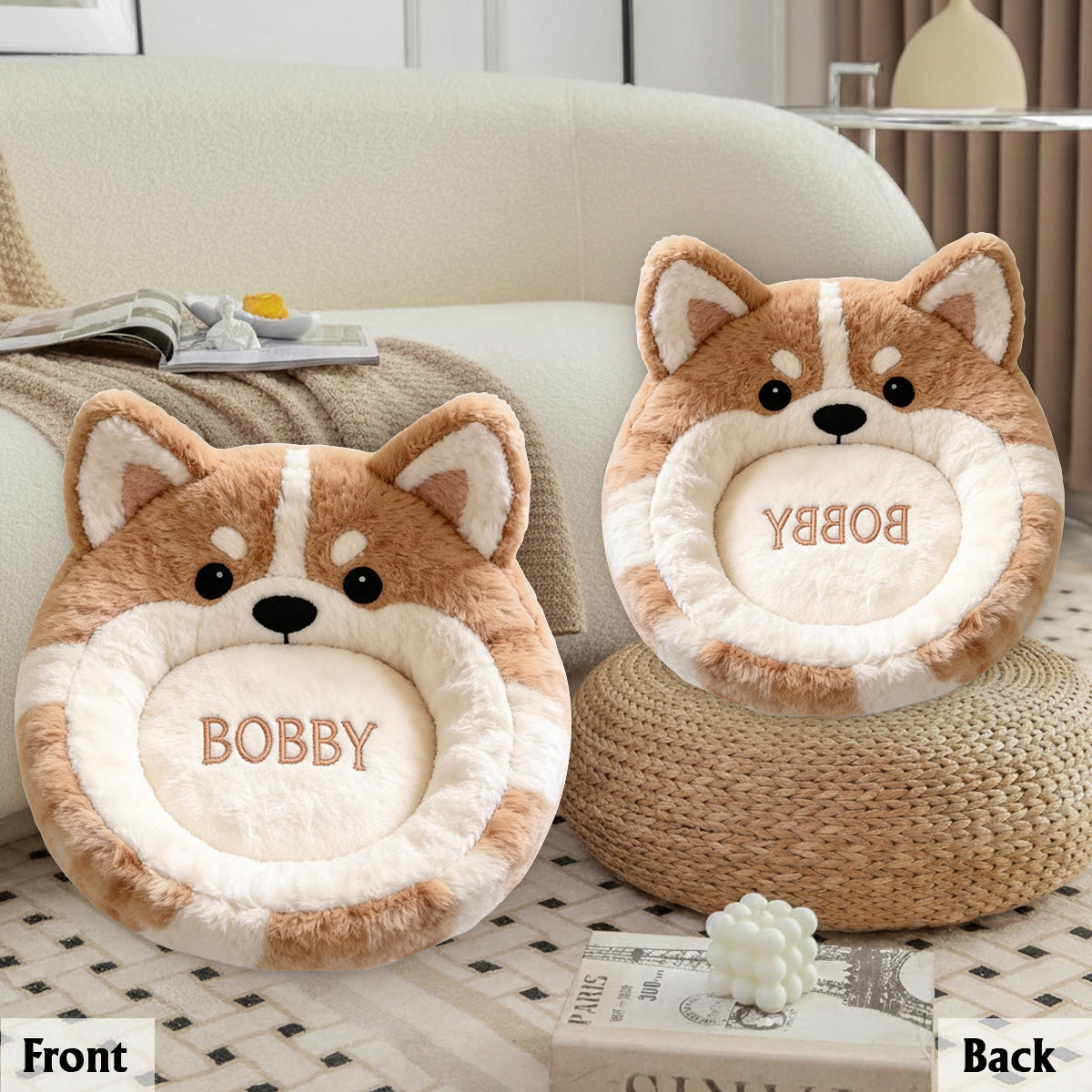Dog Must-have Item - Personalized Dog Premium Faux Fur Pillow
