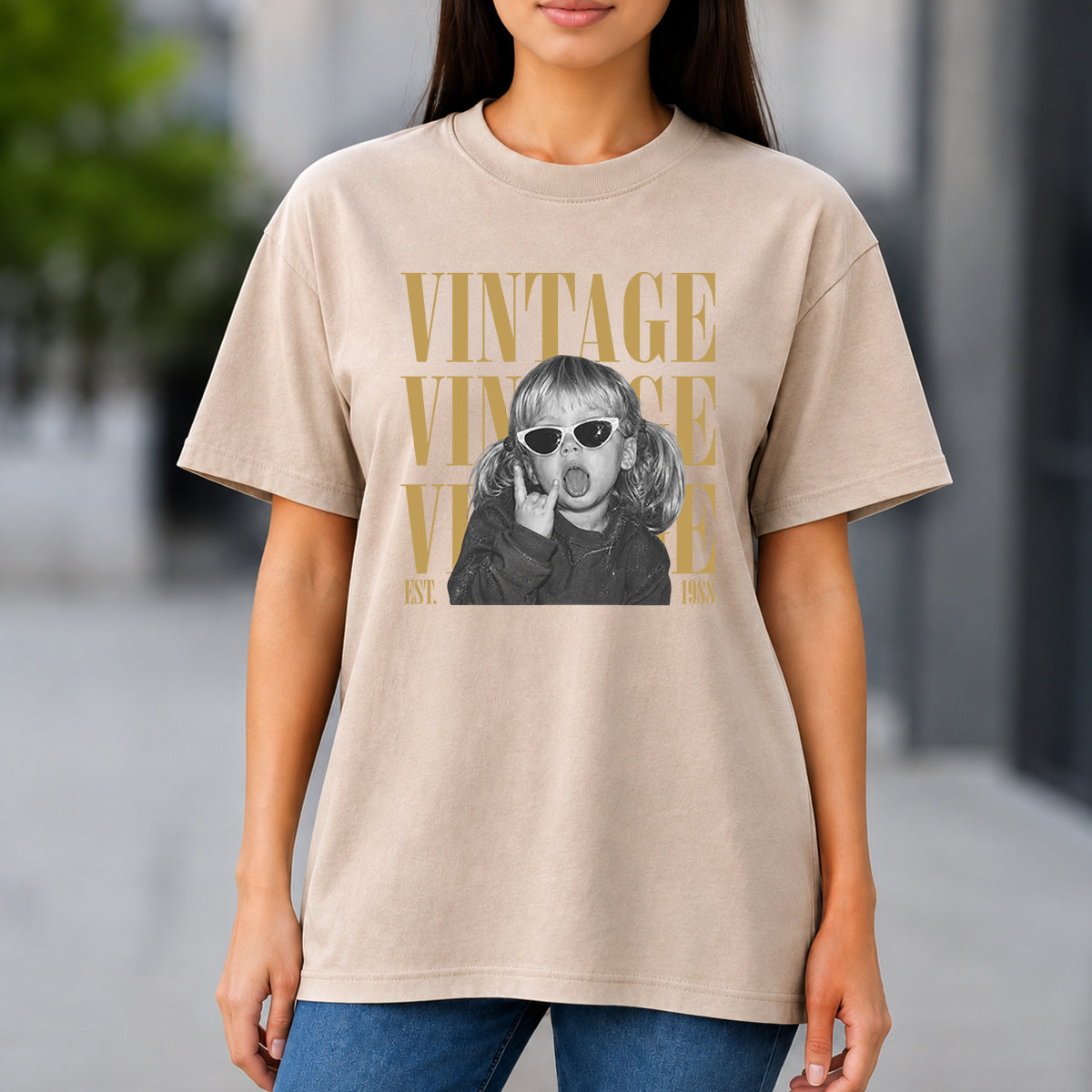 Birthday Gift - Personalized Birthday Washed T-Shirt