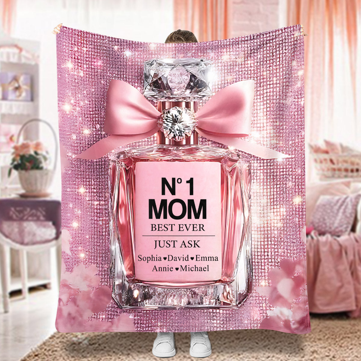 No1 Mom Ever - Personalized Mother Blanket