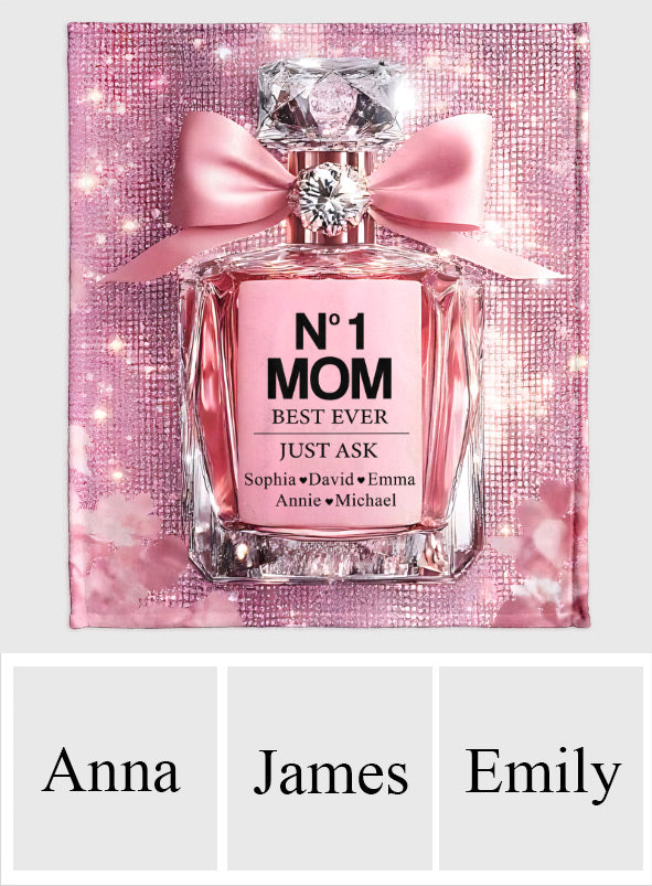No1 Mom Ever - Personalized Mother Blanket