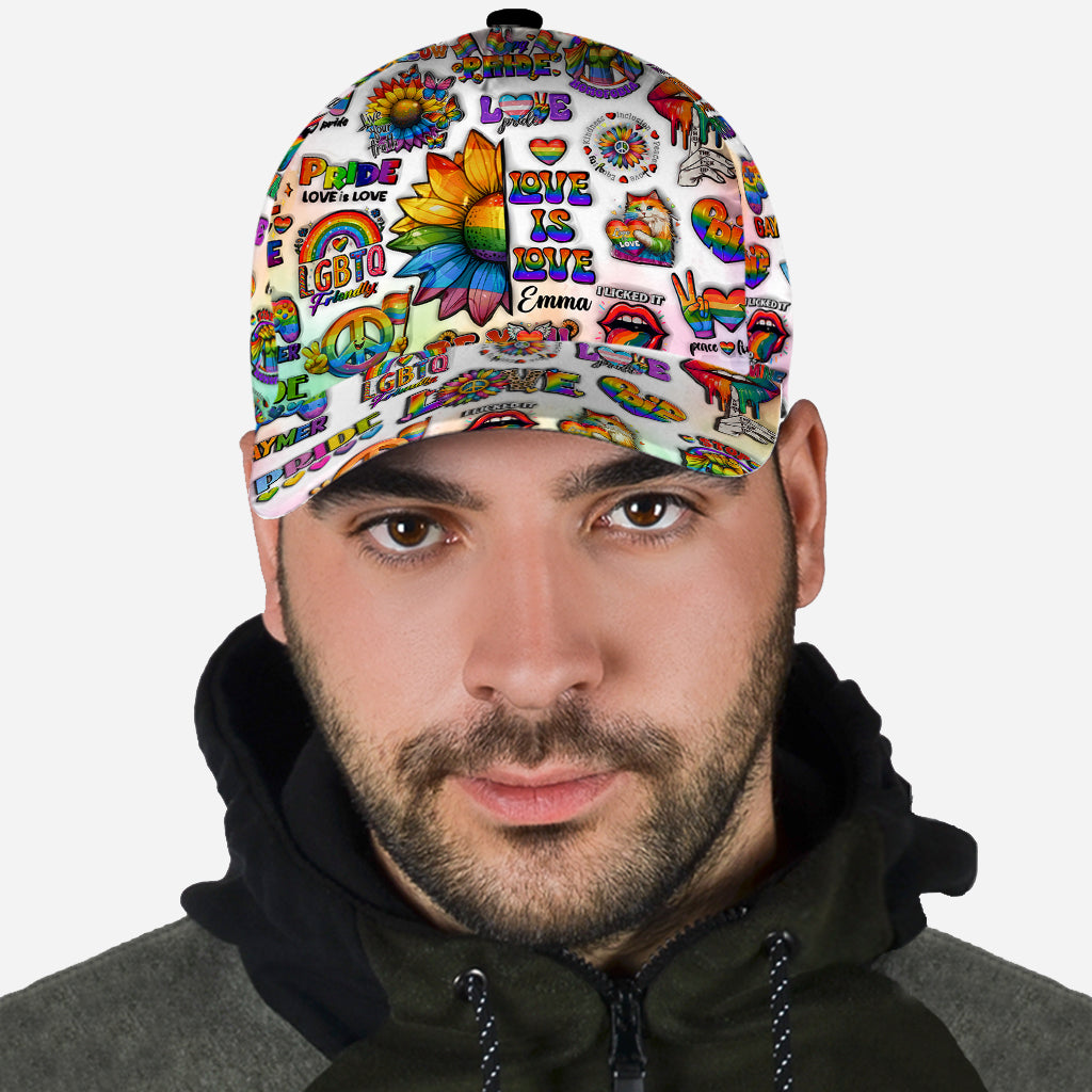 Too Cute To Be Straight - Personalized LGBT Support Classic Cap