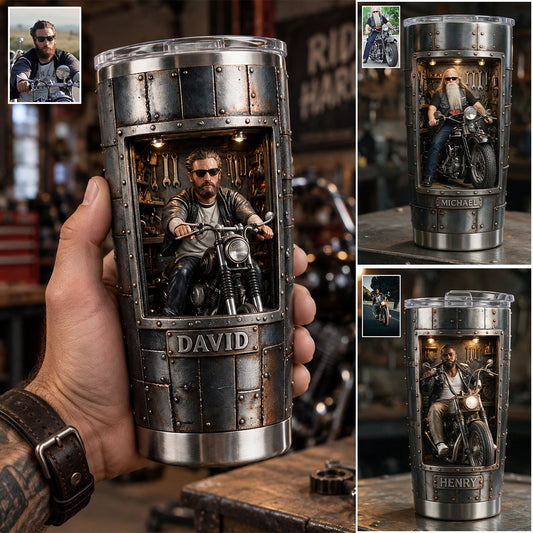 Fueled By Freedom - Personalized Biker Tumbler