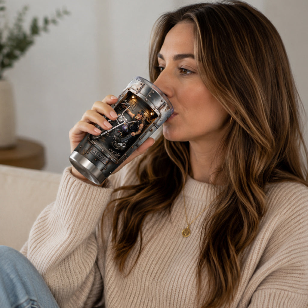 Fueled By Freedom - Personalized Biker Tumbler
